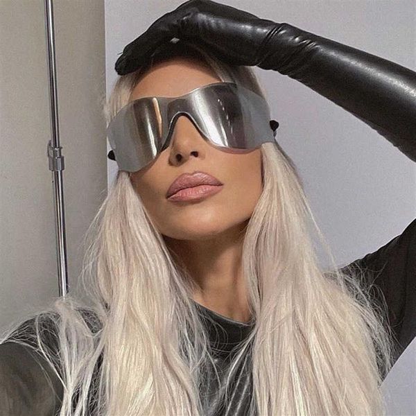 

sunglasses kanye y2k all-in-one windproof for men's personality ins drawstring frameless for women t2301102517, White;black