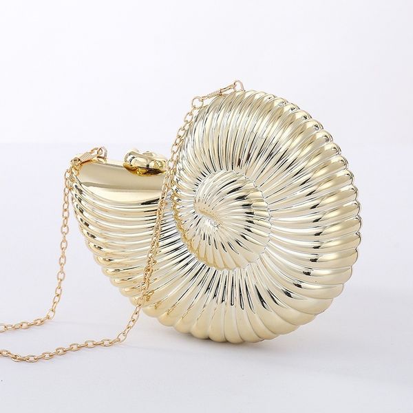 

evening bags brilljoy women cute shoulder bag fashion chain dinner conch shape crossbody phone purse clutches 230821
