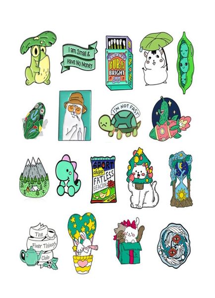 

customized cartoon animal metal enamel lapel brooches fashion badge rabbit dinosaur cat frog tortoise cute boy girl hard bulk enam5403745, Gray