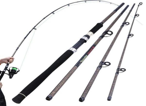 

sougayilang 27m 4 section fishing rod ultralight weight spinning fishing rod carbon fiber carp feeder fishing rod tackle pesca j166978621