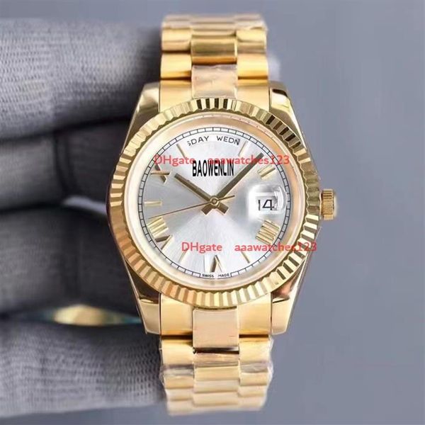 

2022 men's watch dual calendar display automatic machinery designer gold bracelet luminous pointer 41mm aaa style classic lux2630, Slivery;brown