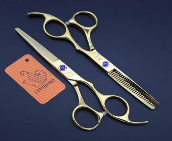 

hair scissors hairdressing scissors lyrebird 6 inch rainbow or golden or black or blue simple packing new8478897