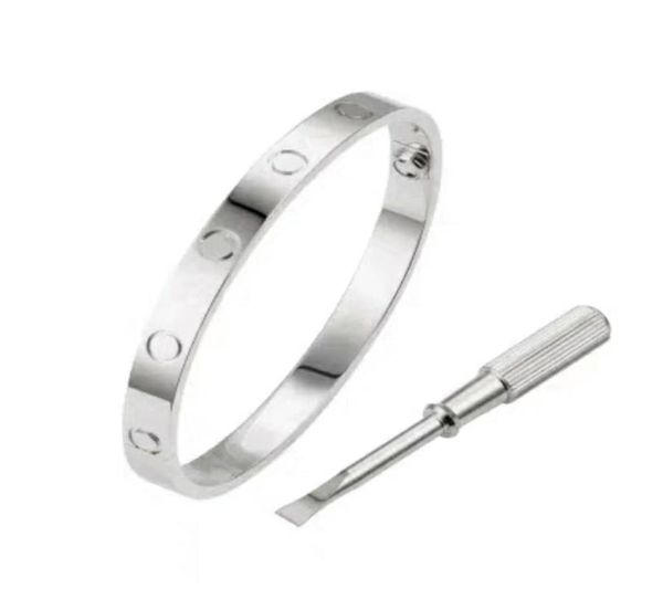 

love screwdriver bracelet designer bangle classic c design titanium steel jewelry men women bracelets colorfast hypoallergenic8756318, Black