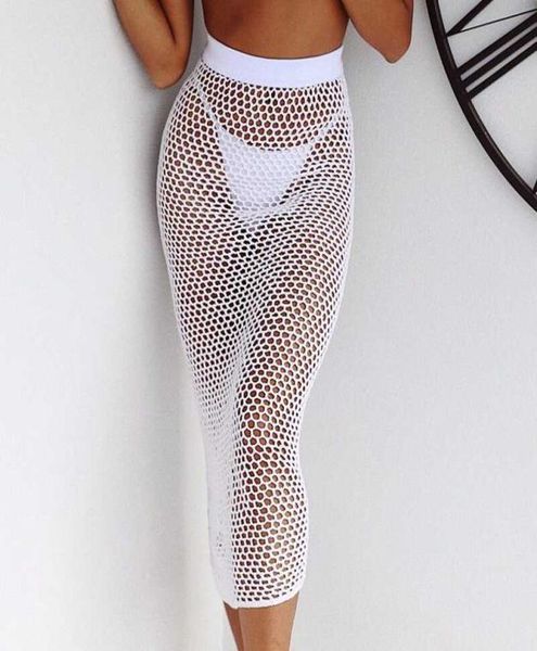 

women039s swimwear 2021 women cover up kaftan fishnet mesh beachwear dresse8794448, White;black
