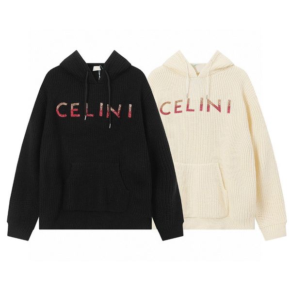 

men's plus size hoodies & sweatshirts in autumn / winter 2024 acquard knitting machine e custom jnlarged detail crew neck cotton 222r, Black;brown