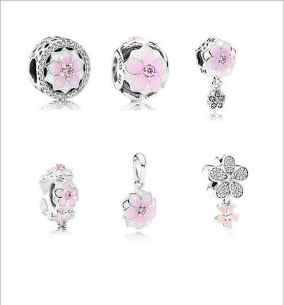 

20pcslot2017 the latest magnolia theme system peach blossom petals pink blossom accessories whole beads8326015, Black