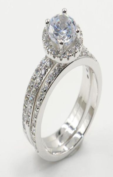 

rulalei stunning luxury jewelry 10kt white gold fill 3 in 1 round cut white z pave cz diamond party women wedding band ring fo5379717, Slivery;golden