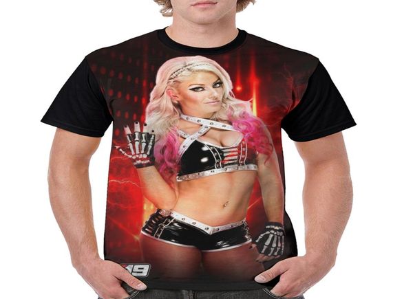 

alexa bliss mens t shirt classic design casual comfortable sweatshirts novelty clothing breathable short sleeve polyester streetwe2119353, White;black