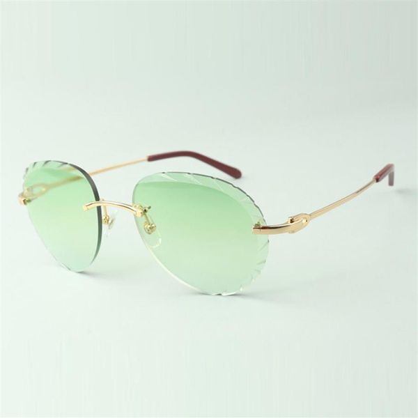 

direct s designer sunglasses 3524027 with cut lens and metal wire temples glasses size 18-140 mm272v, White;black