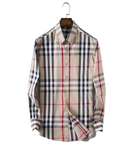 

2021 luxurys designers dress shirt menswear fashion society black men solid color business casual mens long sleeve m3xl211839824, White;black