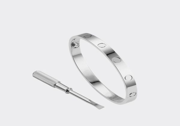 

love screw bracelet designer bangle bracelets designers jewelry for menwomen titanium steel goldplated never fade not allergic g2281111, Black