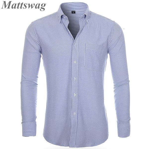 

men's casual shirts men stripe oxford fabric dress up button down gentleman chemise hombre long sleeve daily workplace office clothing, White;black