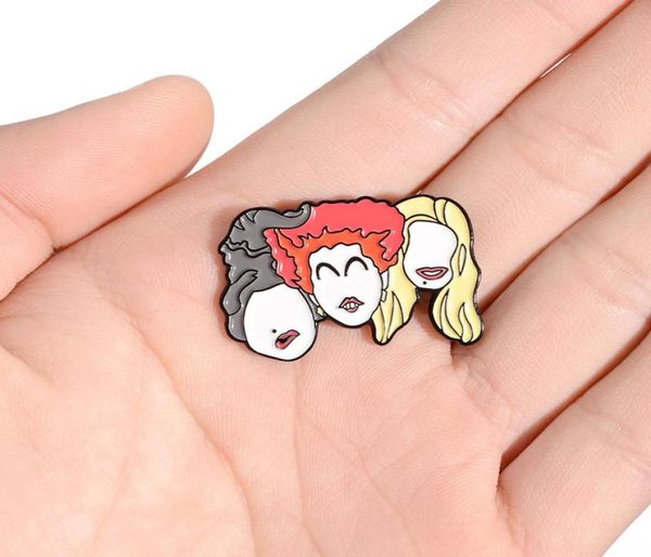 

cartoon cool girl pins women long hair badge on backpack brooch pins for clothes acrylic badges for women fashion gifts accessory3767832, Gray