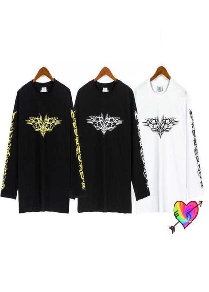 

vetements gothic tshirt men women graphic printed vetements long sleeve tee cotton terry vtm 7397543, White;black