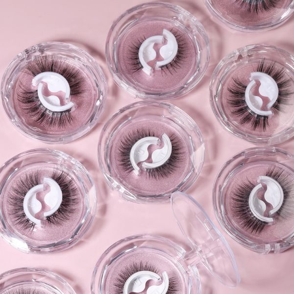

fashion self adhesive reusable false eyelashes 1 pair pack 3d natural fluffy false eyelash party eyes cosmetic makeup tools