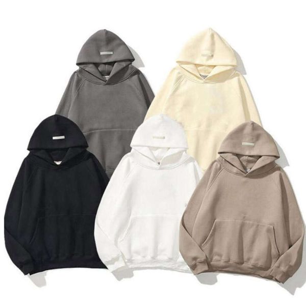

designer warm hooded hoodies sweater men's women's fashion streetwear pullover sweatshirt loose hoodie couple clothing tee ess 44, Black