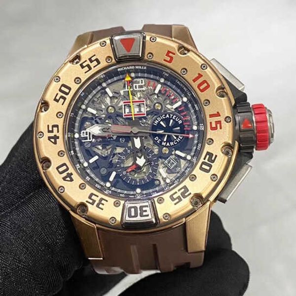 

richardmille mens wristwatch rm pilot sport wrist watches complete rose gold rm032 rg yi-2bug yi-xh4s