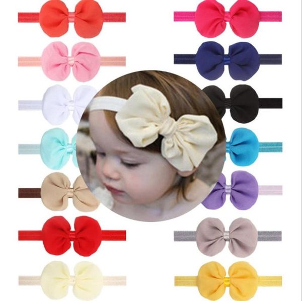 

whole 1pc fashion cute kids baby girls toddler infant bowknot headbands hair accessories63529435912912, Slivery;white
