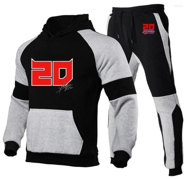 

men039s tracksuits fabio quartararo with signature 2022 men039s long sleeves patchwork hoodies pullover pants sport cas4514947, Gray