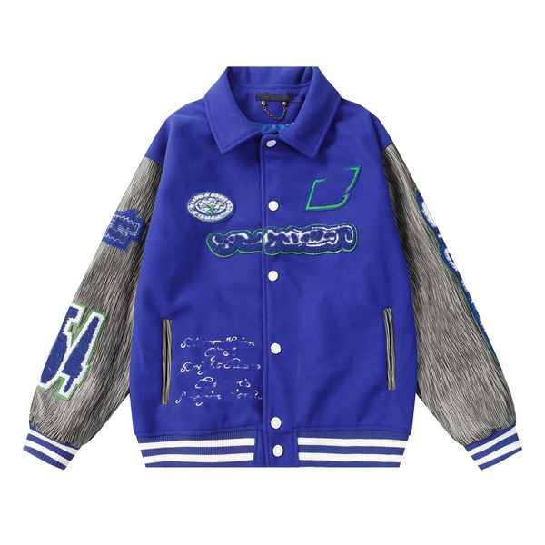 

2023 new men's designer jacket designer jacket fashion jacket college baseball jacket a5, Black;brown