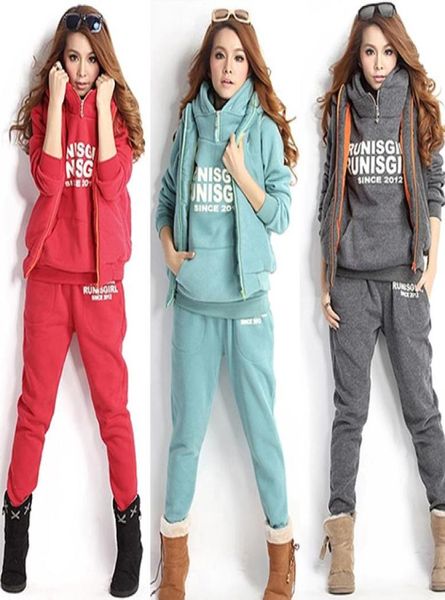 

winter sports suit women sweatshirtswaistcoatpants tracksuit hoodie set ornate4045012, Gray