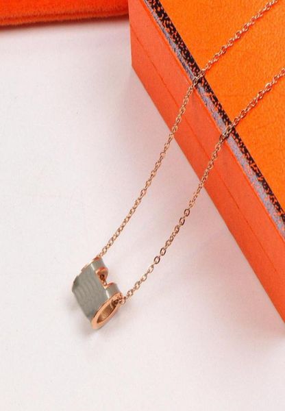 

mini small h necklace women039s s925 sterling sier v gold letter silver pendant niche dign versatile women039s clavicle chai1952888830802
