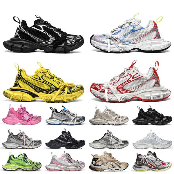 

women men designer casual shoes 3xl phantom sneakers pink nylon mesh neon yellow blue multicolor rose gold triple black runners large flat s