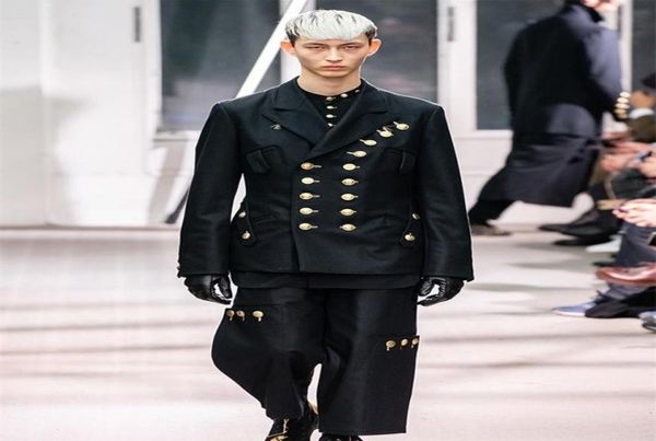 

customizable new men039s clothing yamamoto personality loose suit two doublebreasted simple casual suit4710103, White;black