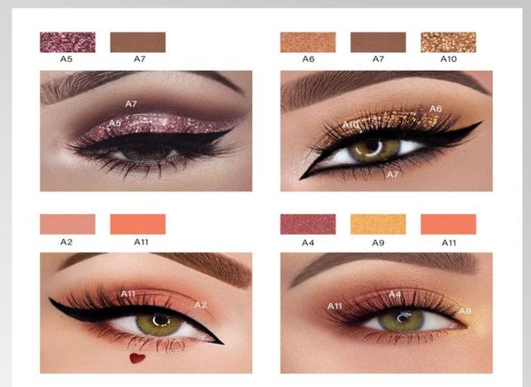 

drop new handaiyan glitter and matte combined eye shadow satisfy different makeup in stock7911157