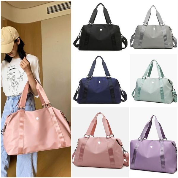 

lu-203 yoga handbags travel beach duffel bag shoulder bags waterproof fitness exercise cross body bags244u