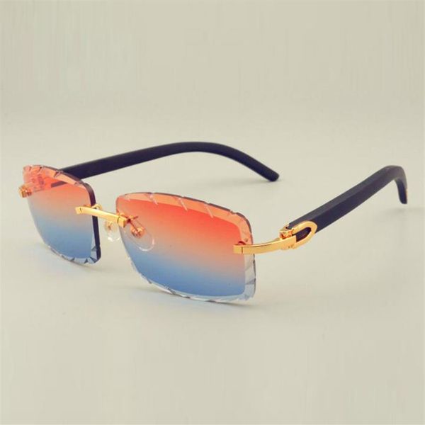 

balck wooden legs sunglass 8100915 with cut lens 3 0 thickness 56mm249f, White;black