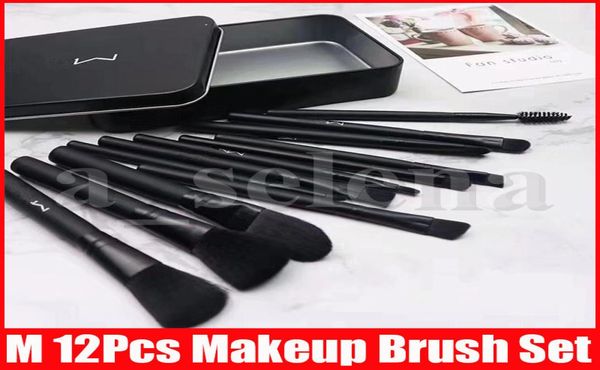 

m makeup 12 pcs brushes set foundation blending powder eyeshadow contour concealer blush cosmetic makeup tool9268479