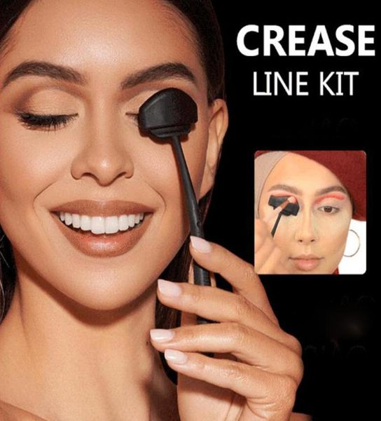 

6 in 1 eyeshadow seal crease line kit portable eyeshadows fixer eyeliner stencil eye shadow guide makeup shaping tool set6448192