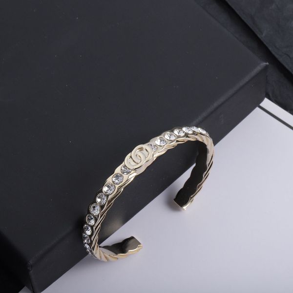 

designer jewelry bracelet silver split bracelet for women luxury hollow out stainless steel wristband cuff accessories, Black