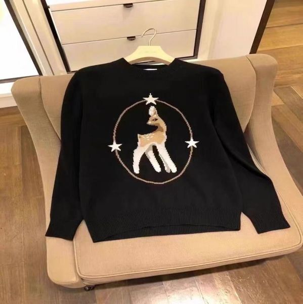 

2022 casual loose lazy ins hoodie deer sweater women039s sweaters japanese kawaii ulzzang vintage female korean harajuku clothi4985243, Black
