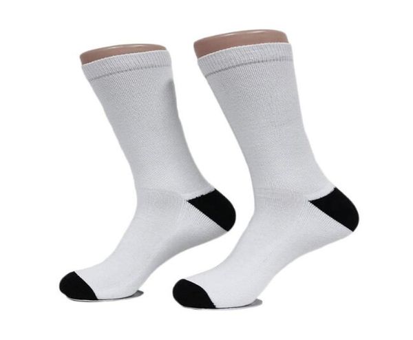 

10pairs sublimation diy blank white men sockings size 1820cm8921852, Black