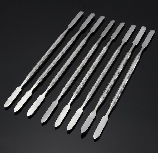

8pcs stainless steel mixing spatula set manicure dental rod tool nail art makeup foundation eyeshadow mixing color stick2265678