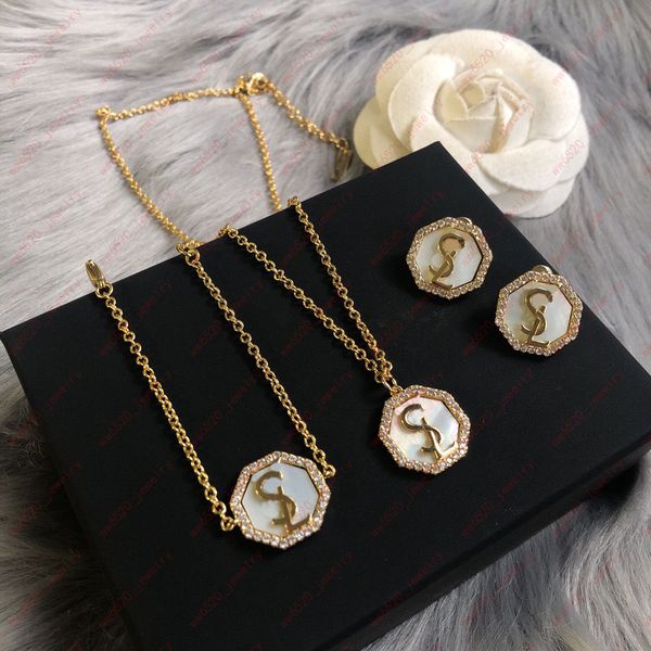 

designer jewelry zirconia alphabet geometry necklaces & pendants, bracelets, earring, weddings, banquets, christmas, gifts, with box, Silver