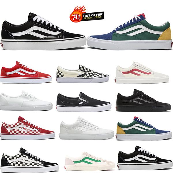 

shoes va old skool canvas men women running sneakers white black pink green slip on sports chaussures dropshipping