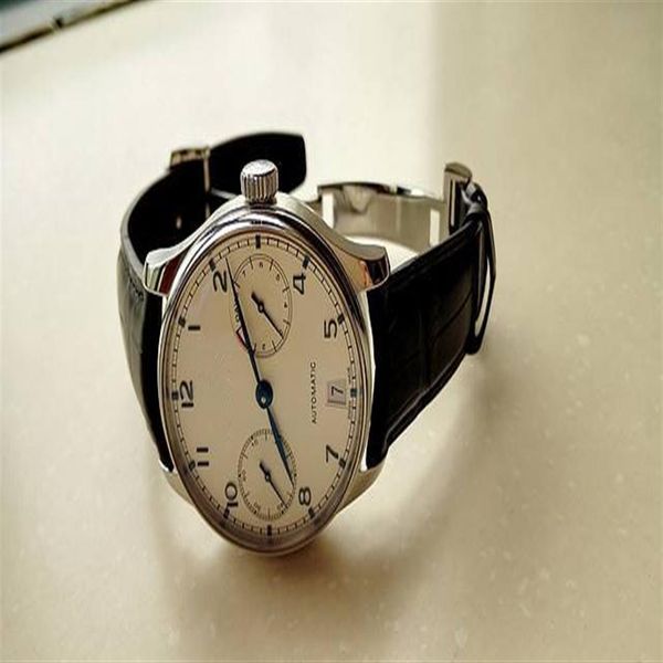 

male watch man automatic watches leather strap men wristwatch mechanical watch 055289t, Slivery;brown
