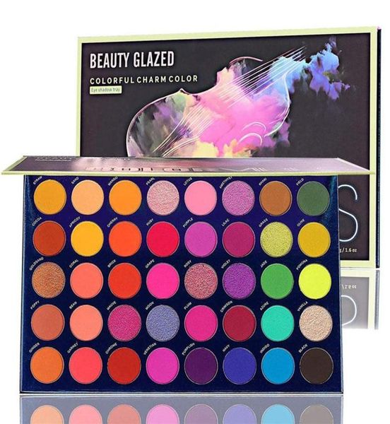 

makeup eyeshadow palette beauty glazed eye shadow 40 colors color vibes matte shimmer nude neutral high pigmented blendable pallet4651211