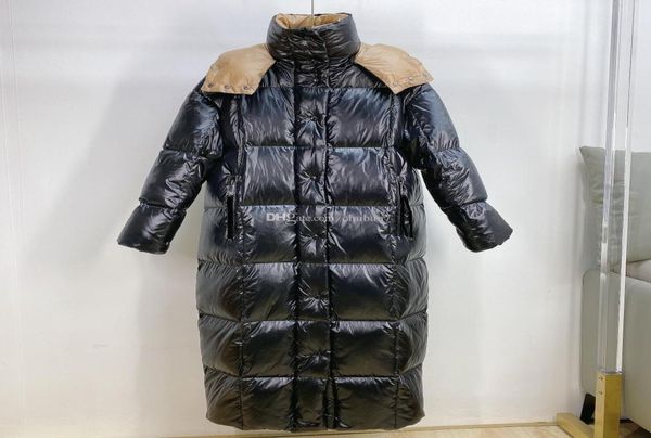 

2022 womens designer down jacket elegant color gradient parkas thick warm windbreaker coats outwear parka women clothing classic w3756670, Black