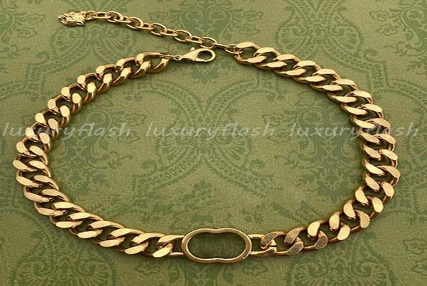 

chokers necklaces for women men pendants designer luxurys bracelet vintage gold letters 14k gold plated fashion accessories jewelr5321906, Golden;silver