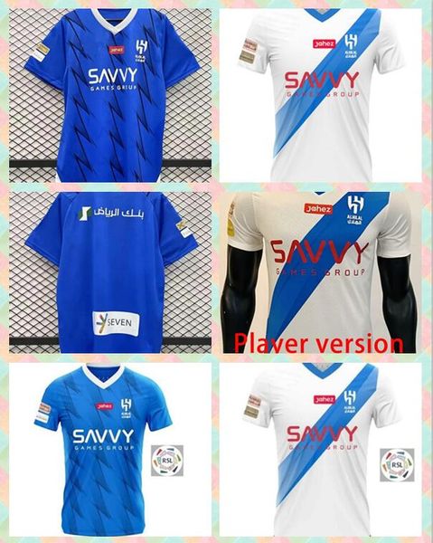 

2023 2024 al hilal saudi soccer jerseys neymar jr malcom neves sergej vietto koulibaly lghalo kanno home away 23 24 football shirt adults, Black;yellow