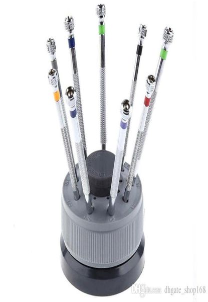 

2017 new watch repair tool watch screwdriver metal cutter head watchmaker repair tool set screwdriverrotating stand selling90985231970567