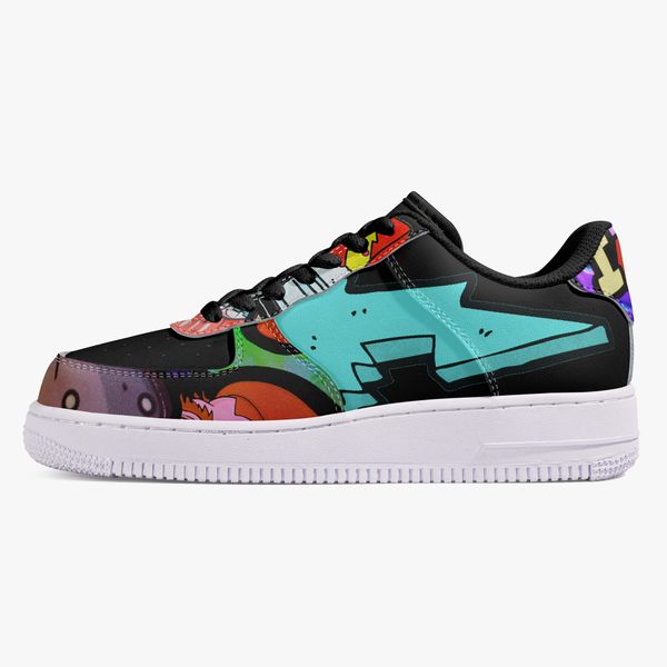 

customized shoes men's fashionable casual shoes diy women's shoes cartoon characters with white background and floral designs 6199