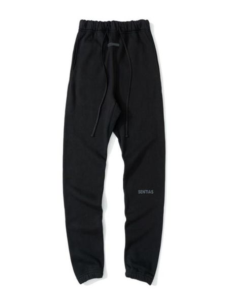 

21fw autumn winter usa new season reflective fleece pants trousers fashion drawstring sweatpants men women jogger8692069, Black