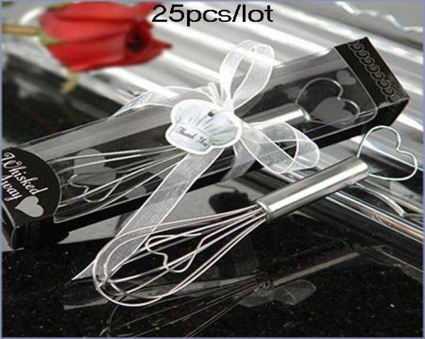 

25pcslot wedding gifts of whisked away heart whiskes for bridal favors kitchen gift3121164