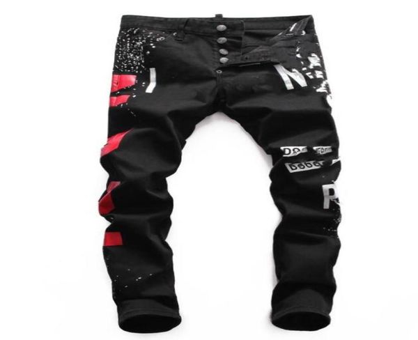 

2021france fashion pierre straight jeans men039s biker jeans hole stretch denim casual jean men skinny pants elasticity ripped 2727351549, Blue