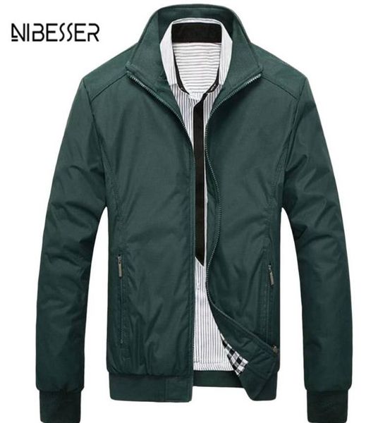 

nibesser men039s classic jacket stand collar men jackets and coat streetwear bomber jacket casual jackets spring autumn for mal1017196, Black;brown